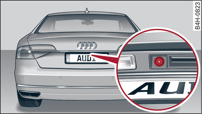 Boot lid: Location of reversing camera